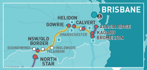 Inland Rail Map